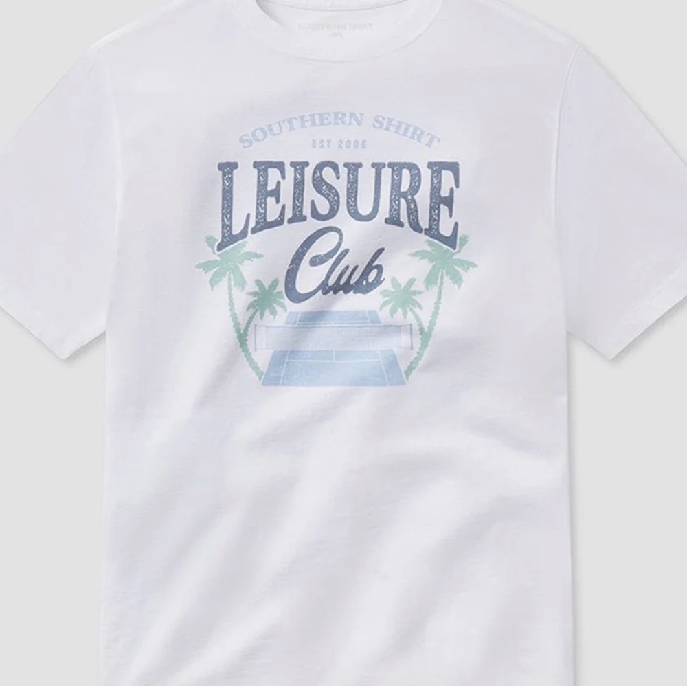 Southern Shirt Company Leisure Club Tee Pickleball Shirt Size Medium NWT